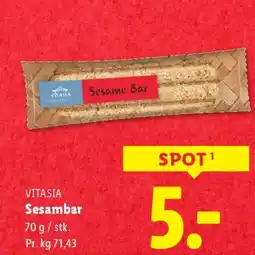 Lidl Vitasia sesambar tilbud