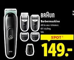 Lidl BRAUN Barbermaskine tilbud