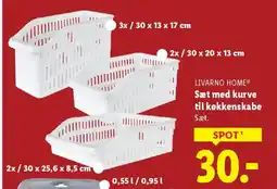 Lidl LIVARNO HOME® Sæt med kurve til køkkenskabe Sæt. tilbud