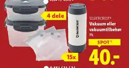 Lidl Silvercrest® vakuum eller vakuumtilbehør pk. tilbud
