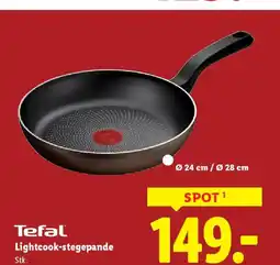 Lidl Tefal Lightcook-stegepande Stk. tilbud