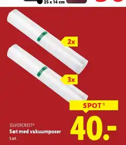 Lidl Silvercrest sæt med vakuumposer tilbud