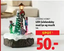 Lidl Livarno home® led-julelandsby med lys og musik tilbud