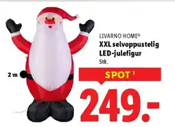 Lidl Livarno home® xxl selvoppustelig led-julefigur Stk. tilbud