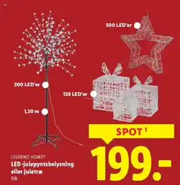 Lidl Livarno home® led-julepyntsbelysning eller juletræ tilbud