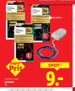 Lidl Livarno home® lyskæde stk. tilbud
