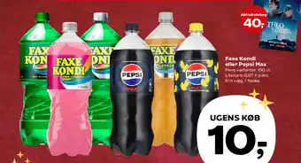 Faxe Kondi eller Pepsi Max