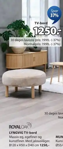 JYSK LYNGVIG TV-bord, DKK 1250 tilbud