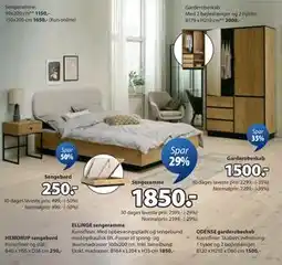 JYSK HEMDRUP sengebord, DKK 250 tilbud