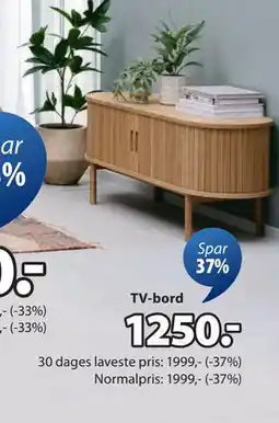 JYSK LYNGVIG TV-bord, DKK 1250 tilbud