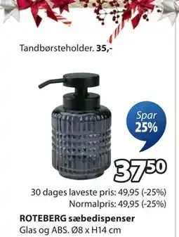 JYSK ROTEBERG sæbedispenser, DKK 37.5 tilbud