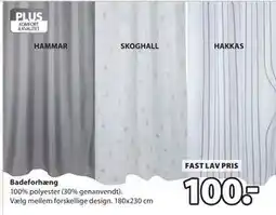 JYSK Badeforhæng, DKK 100 tilbud