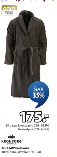 JYSK TOLLARP badekåbe, DKK 175 tilbud