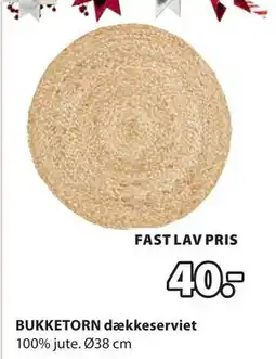 JYSK BUKKETORN dækkeserviet, DKK 40 tilbud