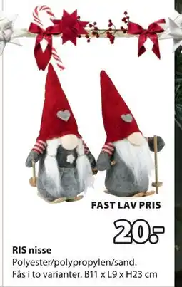 JYSK RIS nisse, DKK 20 tilbud