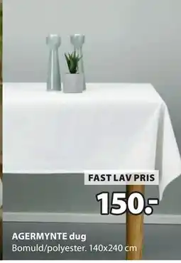 JYSK AGERMYNTE dug, DKK 150 tilbud