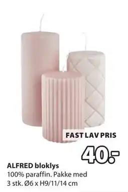 JYSK ALFRED bloklys, DKK 40 tilbud