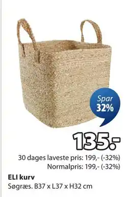 JYSK ELI kurv, DKK 135 tilbud