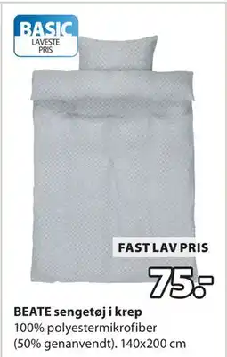 JYSK BEATE sengetøj i krep, DKK 75 tilbud