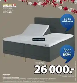 JYSK DUNLOPILLO OSA elevationsseng, DKK 26000 tilbud