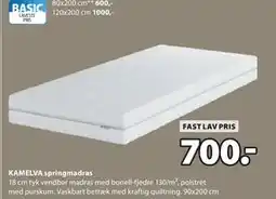 JYSK KAMELVA springmadras, DKK 700 tilbud