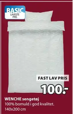 JYSK WENCHE sengetøj, DKK 100 tilbud