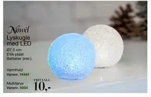 Harald Nyborg Lyskugle med LED, DKK 10 tilbud