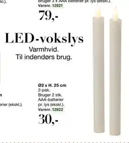 Harald Nyborg LED-vokslys, DKK 30 tilbud