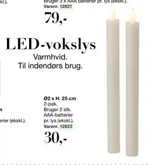 Harald Nyborg LED-vokslys, DKK 30 tilbud