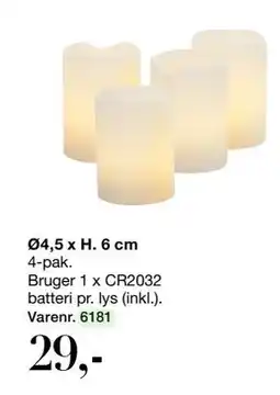 Harald Nyborg LED-vokslys, DKK 29 tilbud