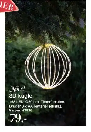 Harald Nyborg 3D kugle, DKK 79 tilbud