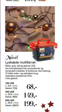 Harald Nyborg Lyskæde multifarvet tilbud