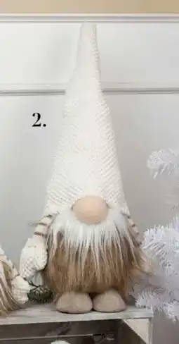 Harald Nyborg Nisse med hvide vanter og nissehue, DKK 79 tilbud