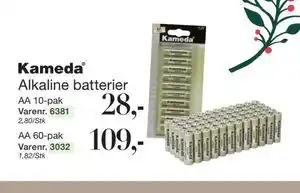 Alkaline batterier