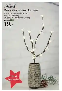 Harald Nyborg Dekorationsgren blomster, DKK 19 tilbud