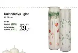 Harald Nyborg Kalenderlys i glas, DKK 29 tilbud