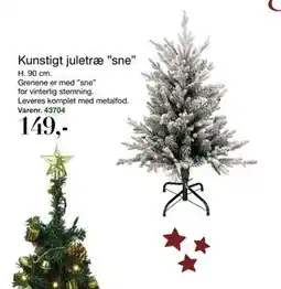 Harald Nyborg Kunstigt juletræ ”sne”, DKK 149 tilbud