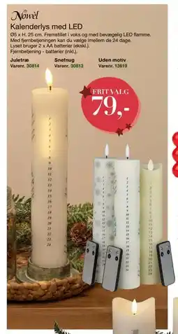 Harald Nyborg Kalenderlys med LED, DKK 79 tilbud