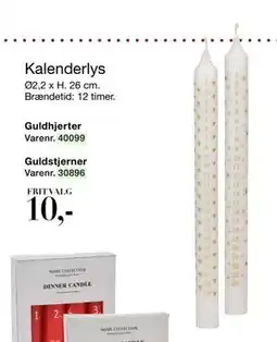 Harald Nyborg Kalenderlys, DKK 10 tilbud