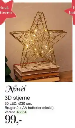 Harald Nyborg 3D stjerne, DKK 99 tilbud