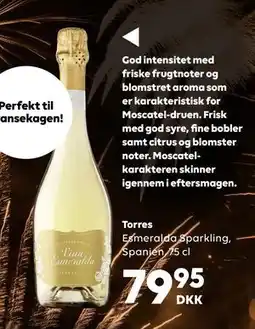 BorderShop Esmeralda Sparkling, Spanien, 75 cl, DKK 79.95 tilbud