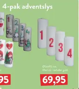 Plantorama 4-pak adventslys, DKK 69.95 tilbud