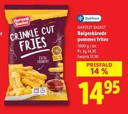 Lidl Bølgeskårede pommes frites, DKK 14.95 tilbud