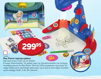 Paw Patrol tegneprojektor
