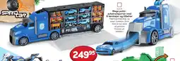 Buddy Leg Mega politi- autotransporter med 6 køretøjer og tilbehør tilbud