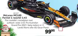 Buddy Leg McLaren MCL60 Formel 1 racerbil 1:43 tilbud
