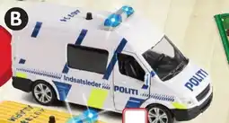 Buddy Leg Politiindsats- lederbil med lys og lyd tilbud