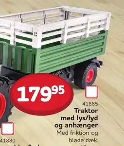 Buddy Leg Traktor med lys/lyd og anhænger tilbud
