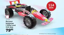 Buddy Leg Racerbil byggesæt i metal med 114 dele tilbud