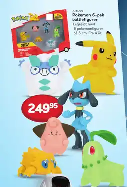 Buddy Leg Pokemon 6-pak battlefigurer tilbud